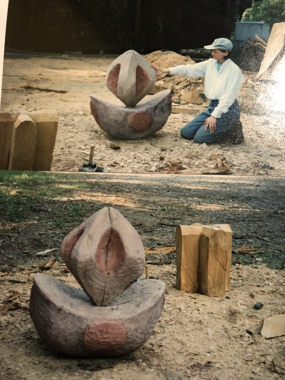 Holzskulptur 1998, Beatrice Vogler